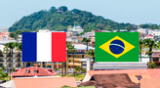 Francia comparte la frontera terrestre más grande con Brasil gracias a Guayana Francesa.