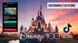 ¡Consigue tus cartas! Revisa las respuestas correctas del cuestionario de Disney 100 en TikTok para HOY, viernes 27 de octubre.