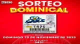 Sigue el sorteo dominical de la Lotería Nacional de Panamá del domingo 12 de noviembre.
