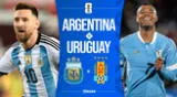 Argentina con Messi enfrenta a Uruguay por las Eliminatorias en La Bombonera.