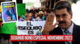 Conoce la fecha del pago del Segundo Bono Especial para noviembre del 2023 en Venezuela.