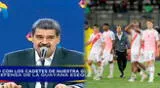 Nicolás Maduro crítico a la Selección Peruana y recordó el empate en Lima.