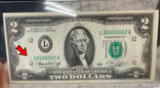 Conoce el billete de 2 dólares que hoy cuesta 5000 dólares para los coleccionistas numismaticos.