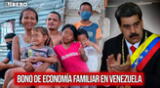 Conoce cómo cobrar el nuevo Bono de Economía Familiar en Venezuela.