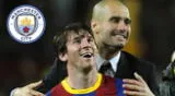 Lionel Messi y Pep Guardiol