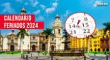Revisa AQUÍ el calendario 2024 de feriados nacionales en Perú y días no laborables en el sector público.