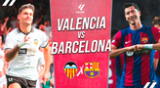 Valencia y Barcelona se enfrentan por LaLiga de España