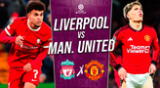 Liverpool y Manchester United juegan un partido electrizando por la Premier League