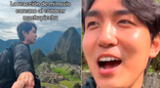 Un ciudadano coreano es viral luego de conocer la ciudadela de Machu Picchu.