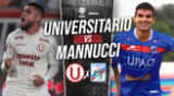 Universitario vs Mannucci se enfrentan en el Mansiche.