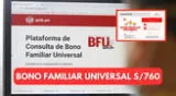 Últimas noticias del Bono Familiar Universal en el Perú