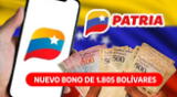 Nuevo Bono de 1.805 bolívares ha llegado al Sistema Patria para cobrarse en febrero 2024.