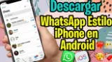 WhatsApp estilo iPhone en Android ya está disponible para los cibernautas.