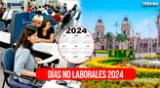 Conoce cuáles son los días no laborales 2024 para el sector público en Perú.