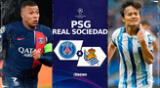 PSG y Real Sociedad se enfrentan en partido por la Champions League