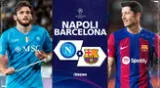 Barcelona y Napoli se enfrentan en partido por los octavos de final de la Champions League