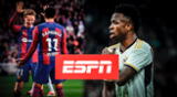 ESPN lanzó duro comentario sobre Real Madrid en partido de Barcelona.