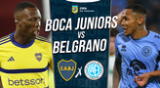 Boca Juniors enfrenta a Belgrano en La Bombonera por la Copa de la Liga.