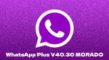 WhatsApp Plus V40.30 te permite activar el Modo morado en Android.
