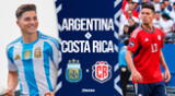Argentina se verá cara a cara ante Costa Rica en un amistoso de fecha FIFA.
