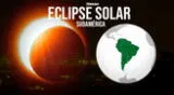 Países en Sudamérica que podrán ver el eclipse solar total este 8 de abril.