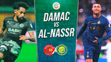 Al-Nassr de Cristiano Ronaldo juega ante Damac por la Liga Saudí.
