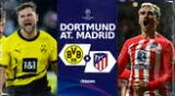 Dortmund y Atlético Madrid juegan los cuartos de final de la Champions League