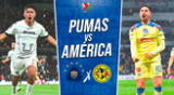 América y Pumas juegan en el Estadio Olímpico Universitario.