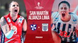 San Martín y Alianza Lima definen al campeón de la Liga Nacional de Vóley Femenino.