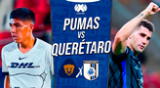 Pumas se enfrenta a Querétaro en el Estadio Corregidora.