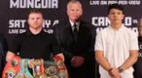 Canelo Álvarez vs. Jaime Munguía pelean por los títulos del peso supermedio