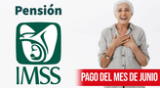 Pensión del IMSS correspondiente al mes de junio.