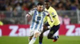 Lionel Messi será titular con Argentina ante Ecuador.