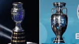 La Copa América y la Eurocopa son los trofeos más importantes de América y Europa, respectivamente. Foto: Composición Líbero/Conmebol, UEFA