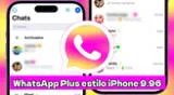 Descargar WhatsApp Plus estilo iPhone 9.96 GRATIS para Android