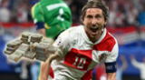 Su ídolo Luka Modric quedó eliminado de la Eurocopa 2024, pero el peruano festejó.