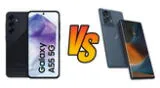 Comparación entre el Motorola EDGE 50 FUSION VS. GALAXY A55 de Samsung.