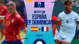 España se enfrenta a República Dominicana por fútbol masculino en París 2024.