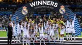 Real Madrid se queda con el trofeo de la Supercopa de Europa.