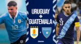 Uruguay enfrenta a Guatemala en un partido amistoso.