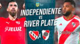 Independiente vs River Plate cara a cara en el Estadio Libertadores de América.