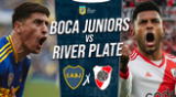 Boca Juniors recibe a River Plate en el Superclásico de la Liga Profesional Argentina.