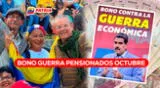 Los pensionados del Seguro Social IVSS podrán cobrar el Bono de Guerra Económica de octubre 2024.