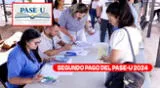 El Ministerio de Educación dio a conocer que el segundo pago del PASE-U se realizará en octubre 2024.