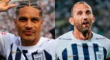 Paolo Guerrero y Hernán Barcos, delantero de Alianza Lima.