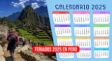 Calendario de feriados 2025 en Perú