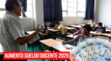 Esta será la fecha que iniciará el aumento de sueldo docente 2025 en el Perú.