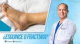 ¿Cómo diferenciar un esguince de una fractura?