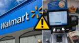 Walmart genera confusión con una cinta roja en sus cajas de autopago.