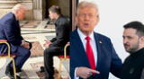 Trump y Zelensky tuvieran una fructífera reunión antes del funeral del Papa Francisco.